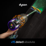 Dyson V15 Detect Absolute 2-i-1 stangstøvsuger Batteri Dry HEPA Poseløs 0,77 L Rustfrit stål