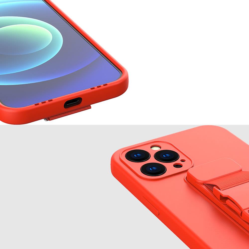 Rope case gel case med en lanyard kæde taske lanyard Samsung Galaxy S21 Ultra 5G pink