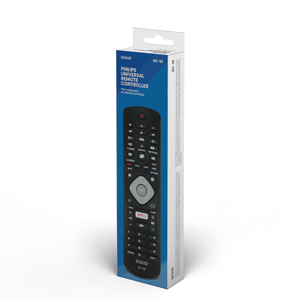 Savio RC-10 do TV Philips fjernbetjening IR trådløs Tryk på knapper