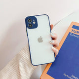 Milky Case silikone fleksibelt gennemsigtigt etui til Samsung Galaxy S21 + 5G (S21 Plus 5G) marineblå