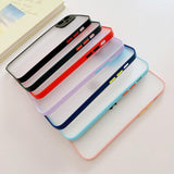 Milky Case silikone fleksibelt gennemsigtigt etui til Xiaomi Redmi Note 10 / Redmi Note 10S rød