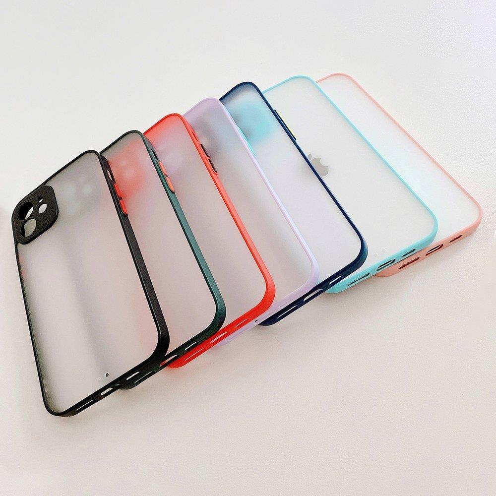 Milky Case silikone fleksibelt gennemsigtigt etui til Samsung Galaxy A72 4G rød