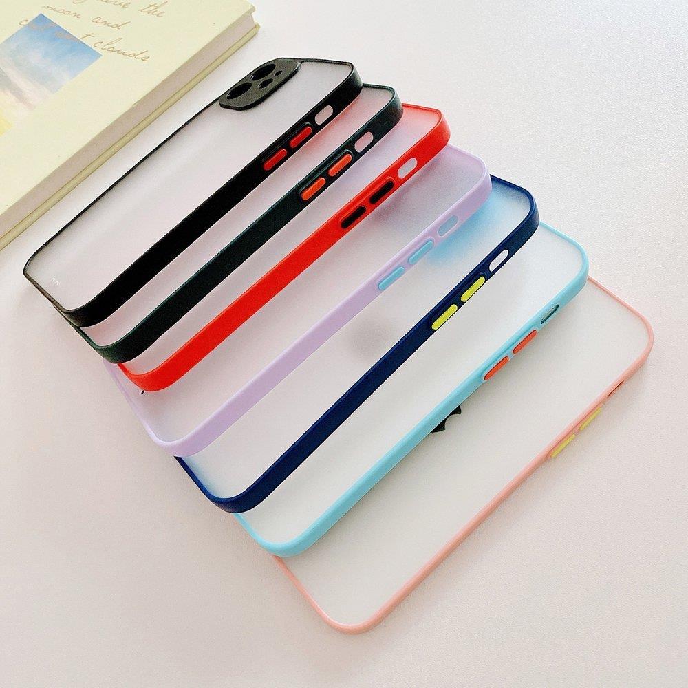 Milky Case silikone fleksibelt gennemsigtigt etui til Samsung Galaxy A72 4G marineblå