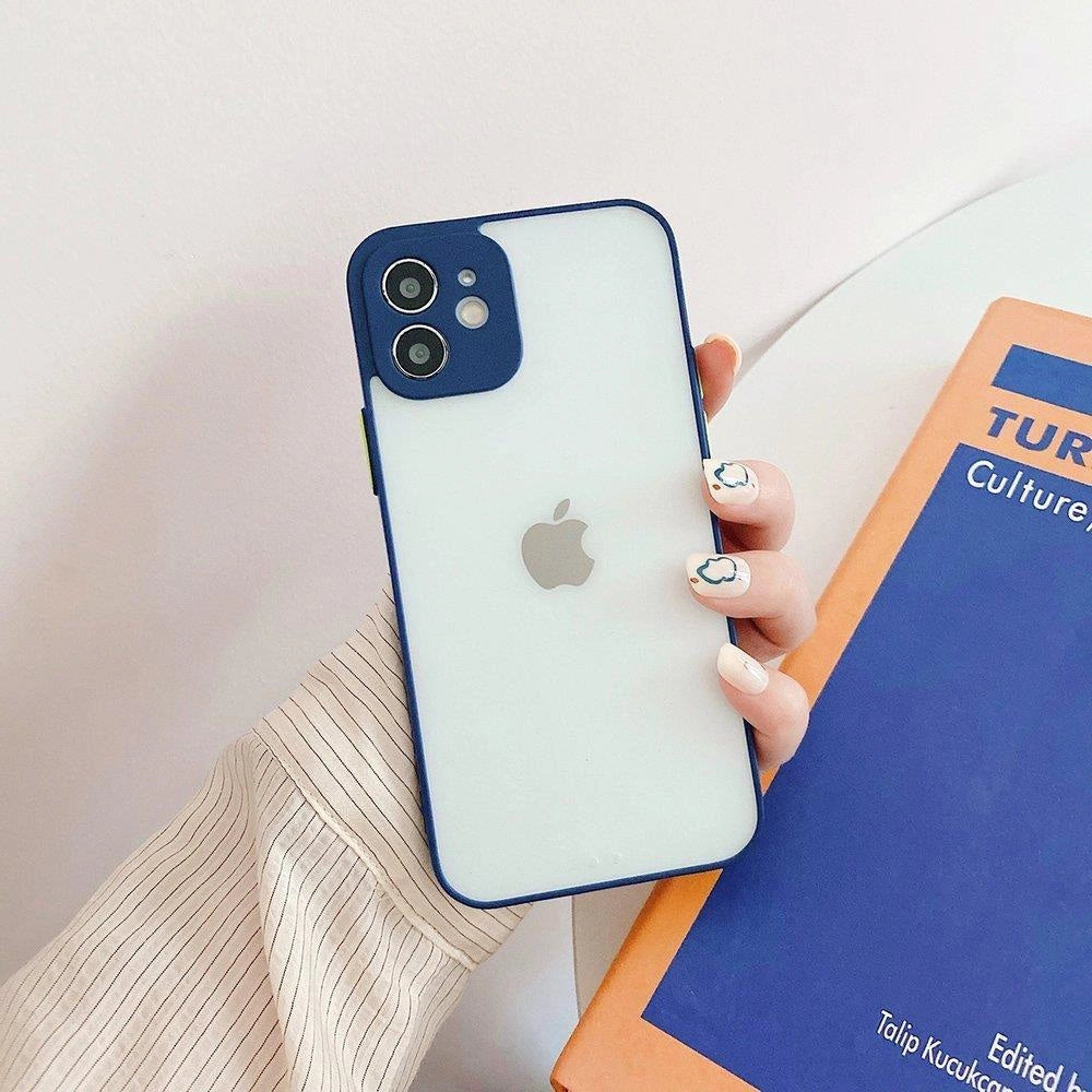 Milky Case silikone fleksible gennemsigtige sag til Samsung Galaxy A72 4G marine blå