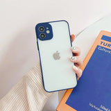 Milky Case silikone fleksible gennemsigtige sag til Samsung Galaxy A72 4G marine blå