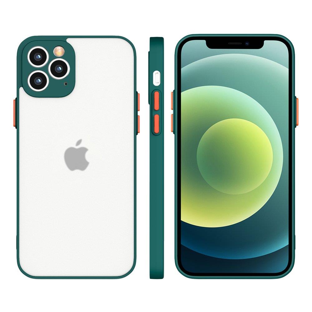 Milky Case silikone fleksibelt gennemsigtigt etui til Samsung Galaxy A72 4G mørkegrøn