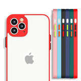 Milky Case silikone fleksibelt gennemskinneligt etui til Samsung Galaxy A22 4G sort