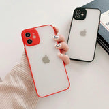 Milky Case silikone fleksibelt gennemsigtigt etui til Samsung Galaxy A22 4G marineblå