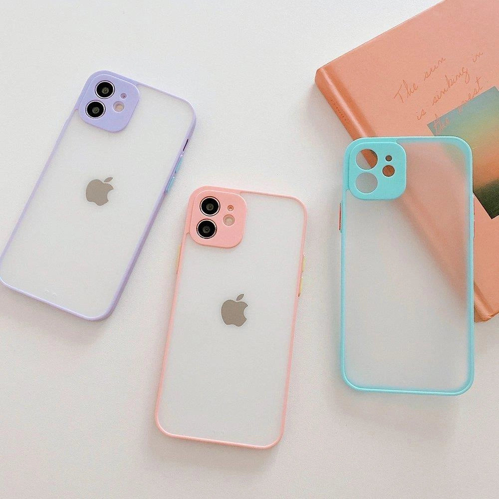 Milky Case silikone fleksible gennemsigtige sag til Samsung Galaxy A22 4G blå