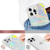 Kingxbar Shell Series luksuriøse elegante telefonfoder til iPhone 13 Pro perlemynte