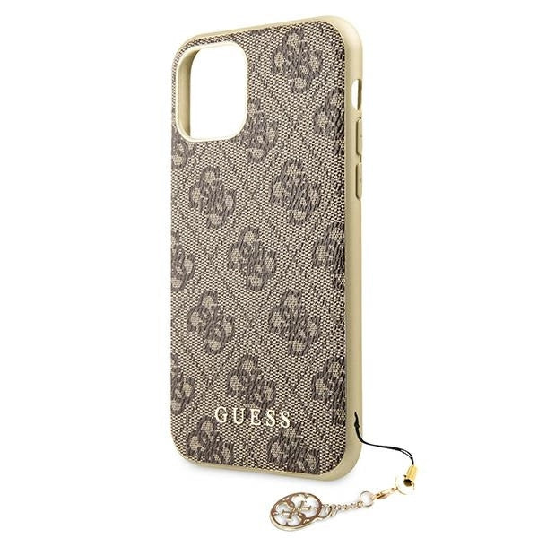 Guess GUHCN61GF4GBR iPhone 11 6.1" / Xr brun/brun hard case 4G Charms Collection