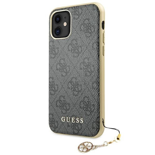 Guess GUHCN61GF4GGR iPhone 11 6.1" / Xr grå/grå hard case 4G Charms Collection