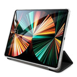 Guess Saffiano Collection-kasse til iPad 12.9" 2021 Bogomslag - sort