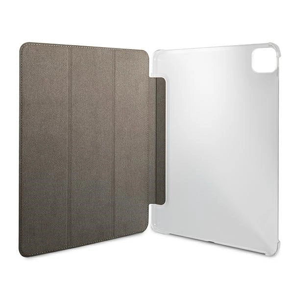 Guess Saffiano Collection-kasse til iPad 12.9" 2021 Bogomslag - sort