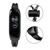 Metal armbånd til Xiaomi Mi Band 3 / 4 / 5 / 6 band rem - sort