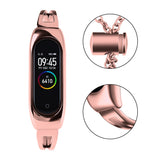 Metal armbånd til Xiaomi Mi Band 3 / 4 / 5 / 6 band rem - pink