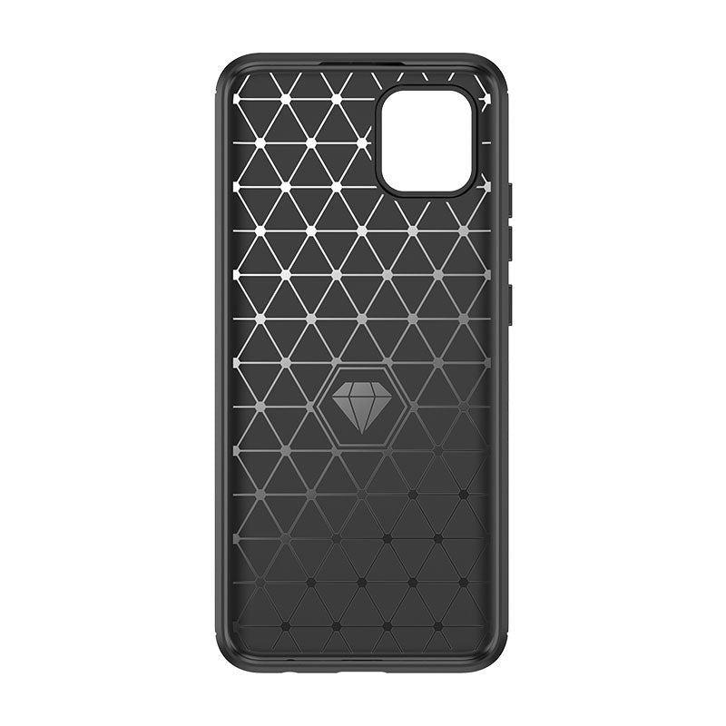 Carbon Case Fleksibel dækning Case til Samsung A03S EU (166.5) sort