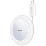 Ugreen CD245 40123 trådløs Qi / MagSafe oplader 15W med USB-C kabel - hvid