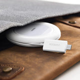 Ugreen CD245 40123 trådløs Qi / MagSafe oplader 15W med USB-C kabel - hvid