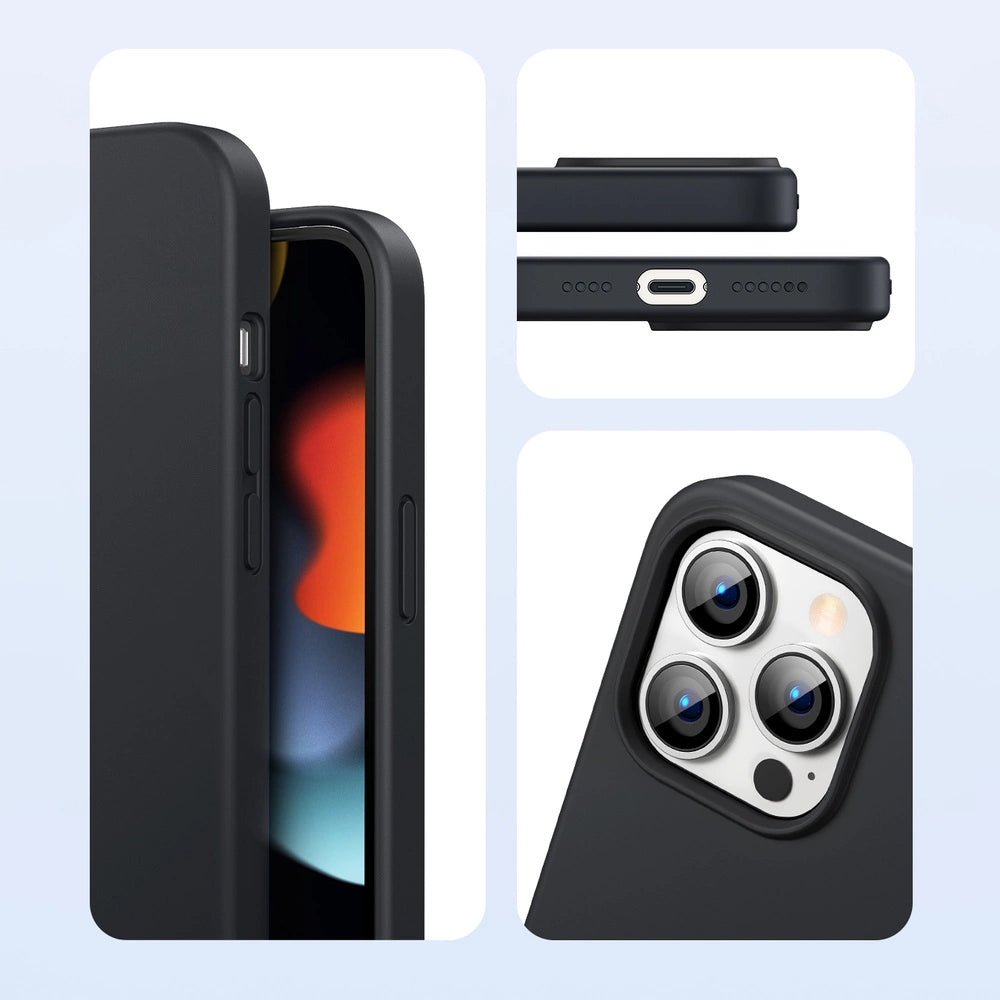 Ugreen beskyttende silikone Case gummi fleksible silikone cover til iPhone 13 Pro sort