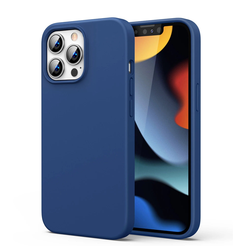 Ugreen beskyttende silikone Case gummi fleksible silikone cover til iPhone 13 Pro Max blå