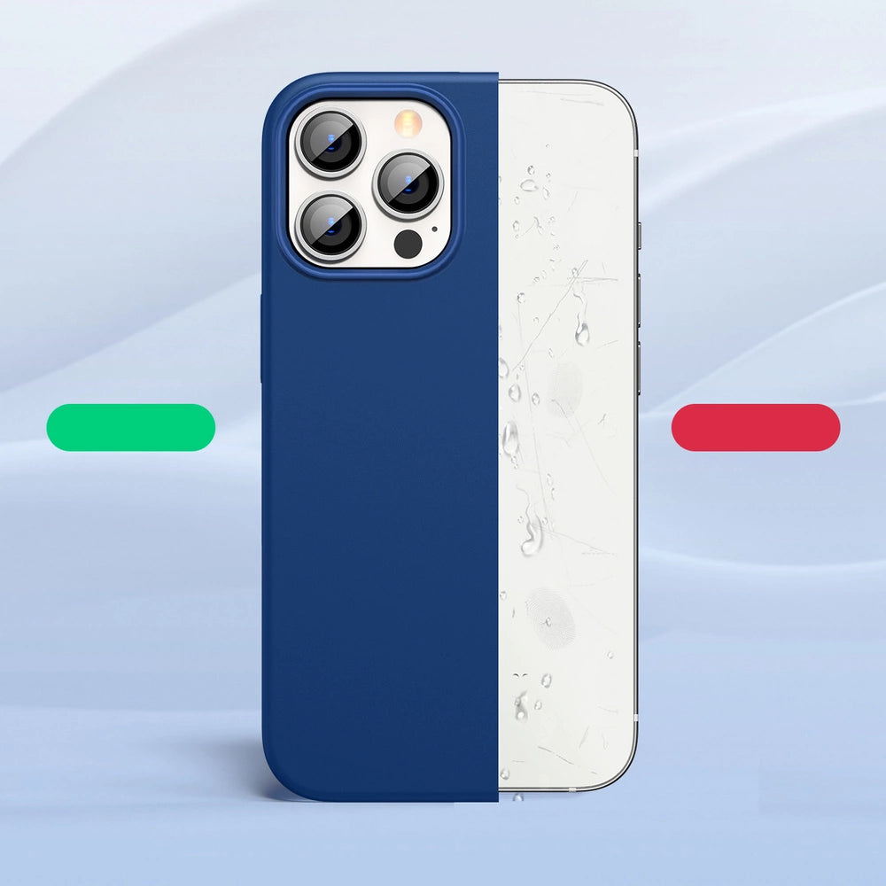 Ugreen beskyttende silikone Case gummi fleksible silikone cover til iPhone 13 Pro Max blå