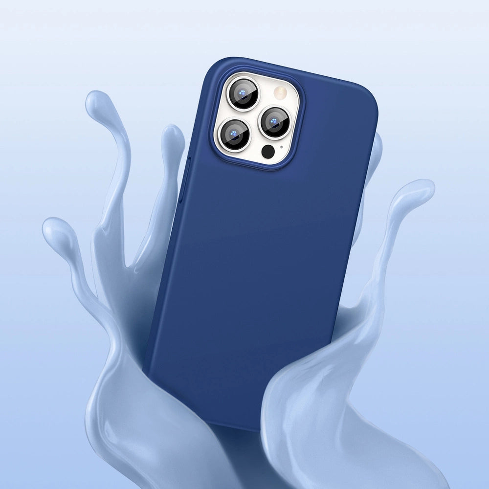 Ugreen beskyttende silikone Case gummi fleksible silikone cover til iPhone 13 Pro Max blå