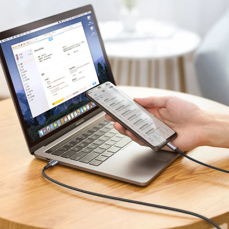 Ugreen US316 90120 USB-C - USB-C PD QC FCP kabel 100W 5A 480Mb/s 3m - grå