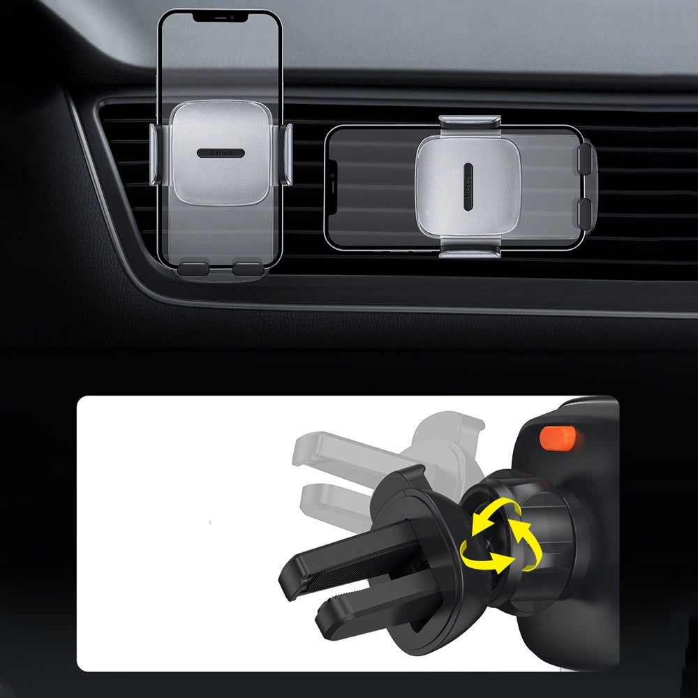 Baseus 2in1 bilholder til cockpit og ventilationsgrill sort (SUYK000001)