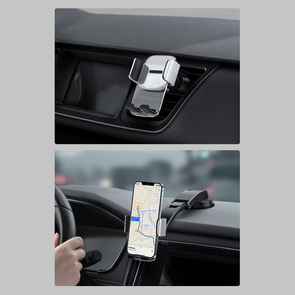 Baseus 2in1 bilholder til cockpit og ventilationsgrill sort (SUYK000001)