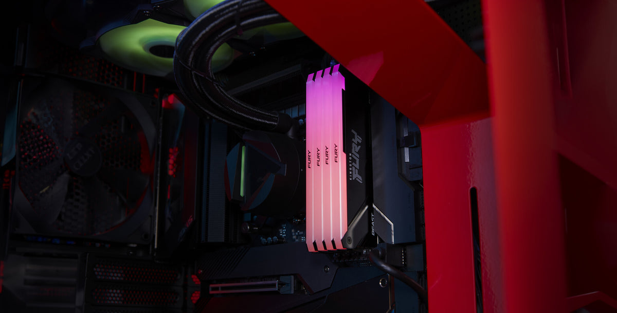 Kingston Technology FURY Beast 16GB 3200MT/s DDR4 CL16 DIMM (Sæt med 2) RGB