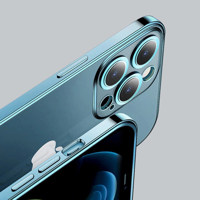 Joyroom Chery Mirror Case Cover til iPhone 13 Pro Metallic Frame Silver (JR-BP908 sølv)