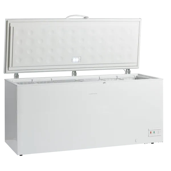 ScanDomestic CF560WE Kummefryser Fritstående 560 L Aluminium, Hvid