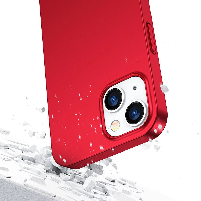 Joyroom 360 Full Case forside og bagside til iPhone 13 + skærmbeskytter af hærdet glas rød (JR-BP927 rød)