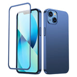 Joyroom 360 Full Case forside og bagside til iPhone 13 + skærmbeskytter af hærdet glas blå (JR-BP927 blå)