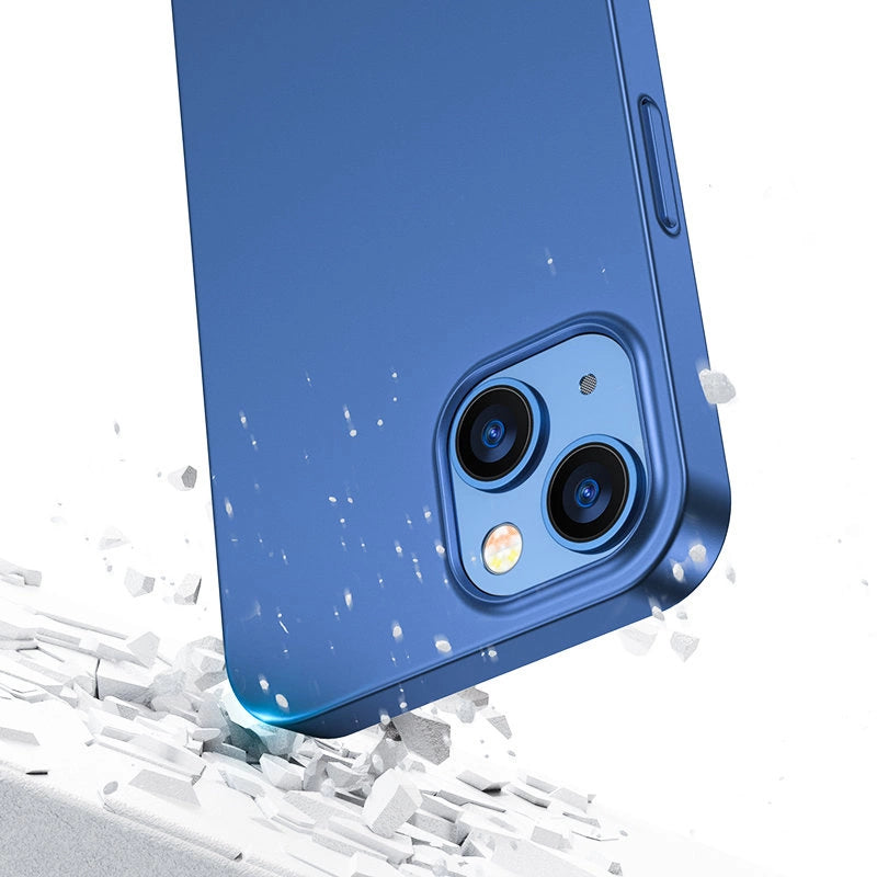 Joyroom 360 Full Case forside og bagside til iPhone 13 + skærmbeskytter af hærdet glas blå (JR-BP927 blå)