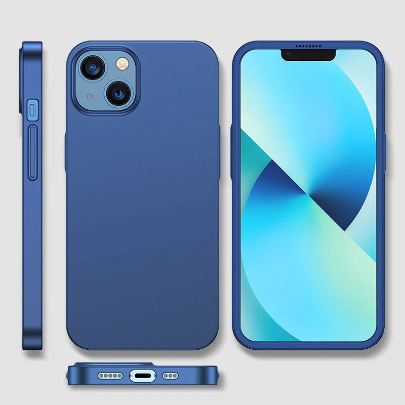 Joyroom 360 Full Case forside og bagside til iPhone 13 + skærmbeskytter af hærdet glas blå (JR-BP927 blå)