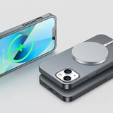 Joyroom 360 Full Case forside og bagside til iPhone 13 + skærmbeskytter af hærdet glas grå (JR-BP927 tranish)