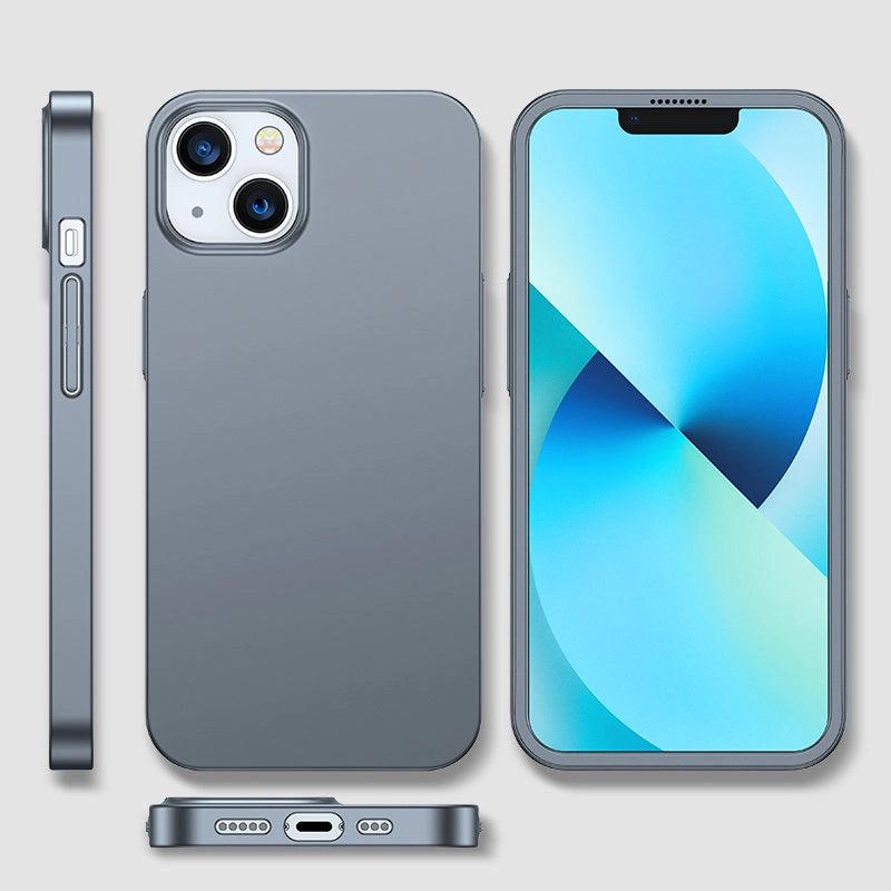Joyroom 360 Full Case forside og bagside til iPhone 13 + skærmbeskytter af hærdet glas grå (JR-BP927 tranish)
