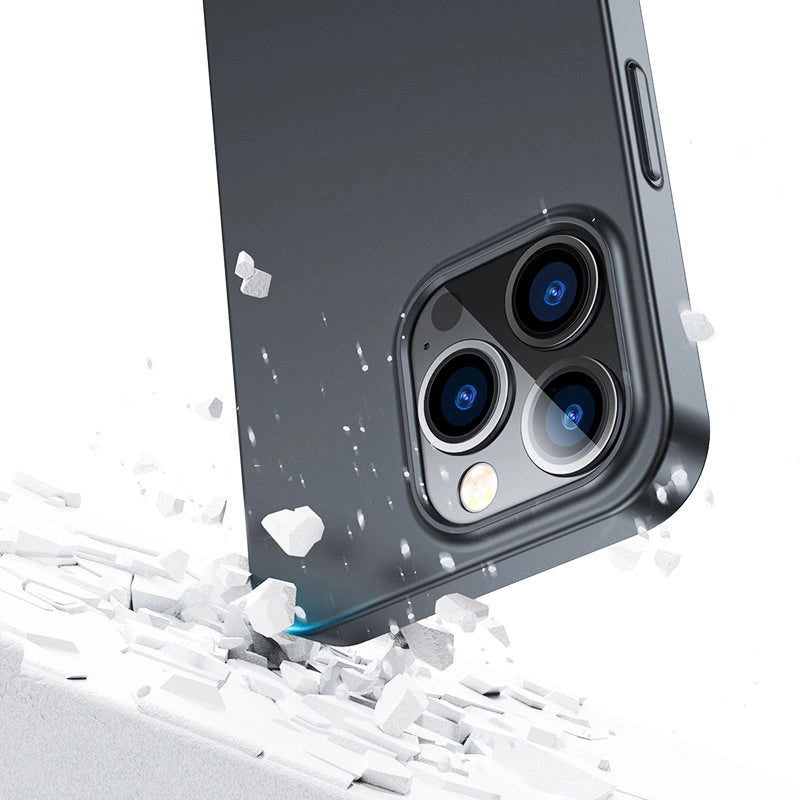 Joyroom 360 Full Case forside og bagside til iPhone 13 Pro + skærmbeskytter af hærdet glas sort (JR-BP935 sort)