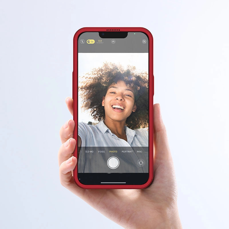 Joyroom 360 Full Case forside og bagside til iPhone 13 Pro + skærmbeskytter af hærdet glas rød (JR-BP935 rød)