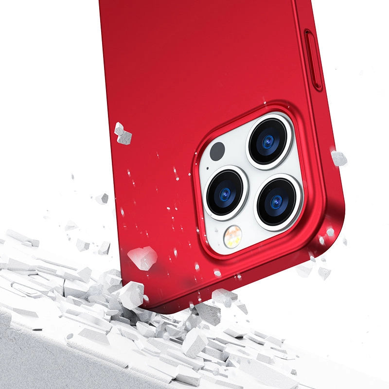 Joyroom 360 Full Case forside og bagside til iPhone 13 Pro + skærmbeskytter af hærdet glas rød (JR-BP935 rød)