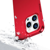 Joyroom 360 Full Case forside og bagside til iPhone 13 Pro + skærmbeskytter af hærdet glas rød (JR-BP935 rød)