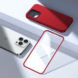 Joyroom 360 Full Case forside og bagside til iPhone 13 Pro + skærmbeskytter af hærdet glas rød (JR-BP935 rød)
