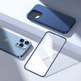 Joyroom 360 Full Case forside og bagside til iPhone 13 Pro + skærmbeskytter af hærdet glas blå (JR-BP935 blå)