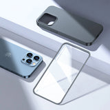 Joyroom 360 Full Case forside og bagside til iPhone 13 Pro + skærmbeskytter af hærdet glas grå (JR-BP935 tranish)