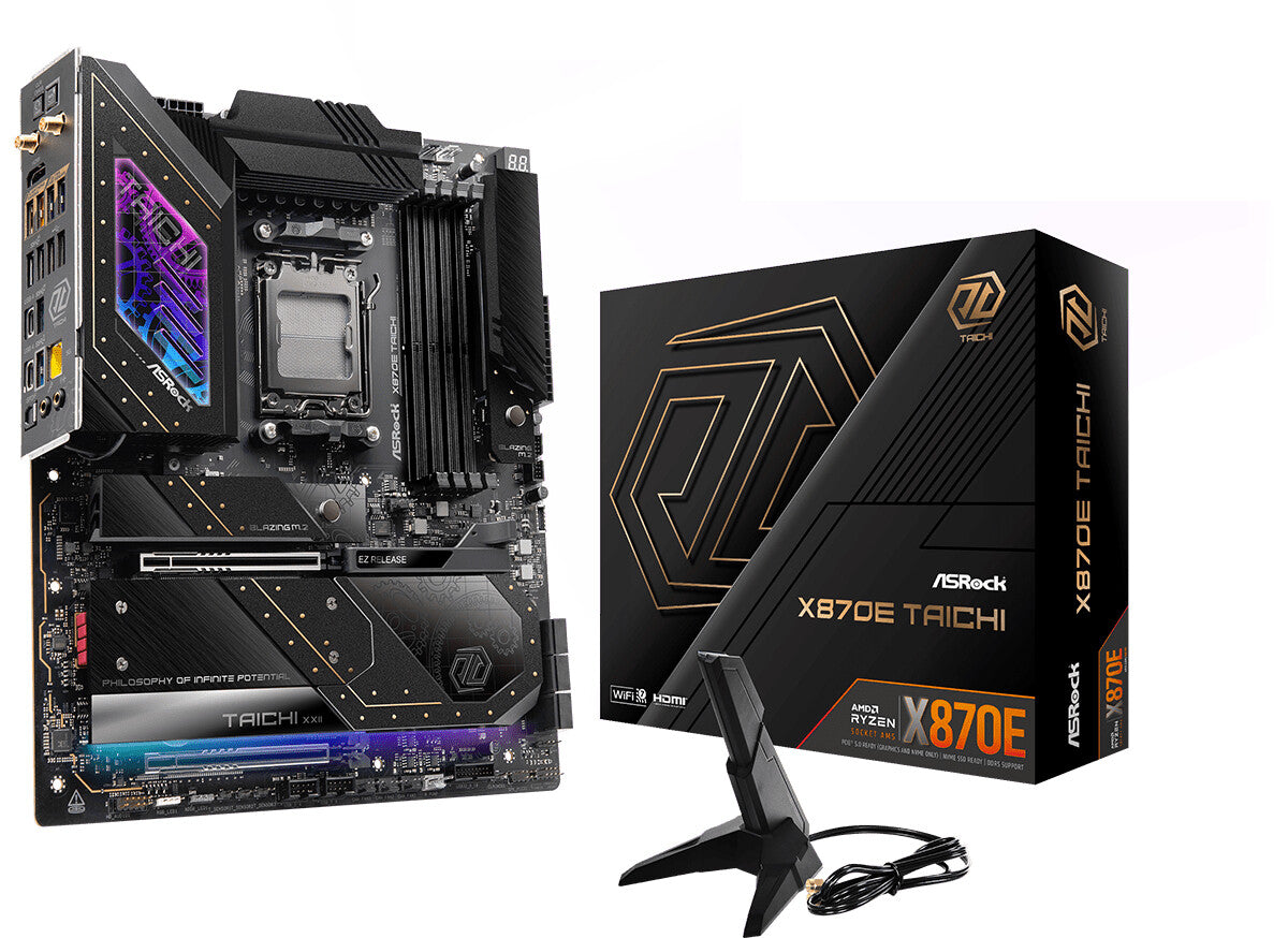 ASRock X870E Taichi WiFi Motherboard EATX AM5 Socket DDR5