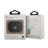 BMW BMAPSSLBK AirPods Pro cover sort Geniune læder sølv logo