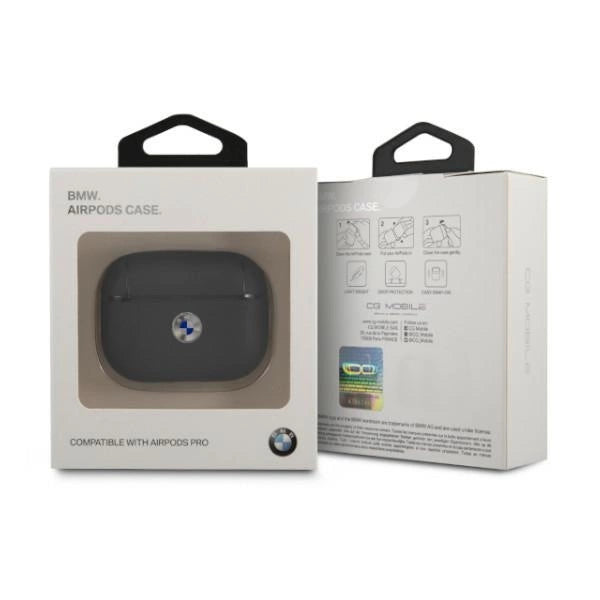 BMW BMAPSSLNA AirPods Pro cover granat/navy Geniune læder sølv logo
