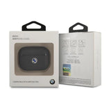 BMW BMAPSSLNA AirPods Pro cover granat/navy Geniune læder sølv logo